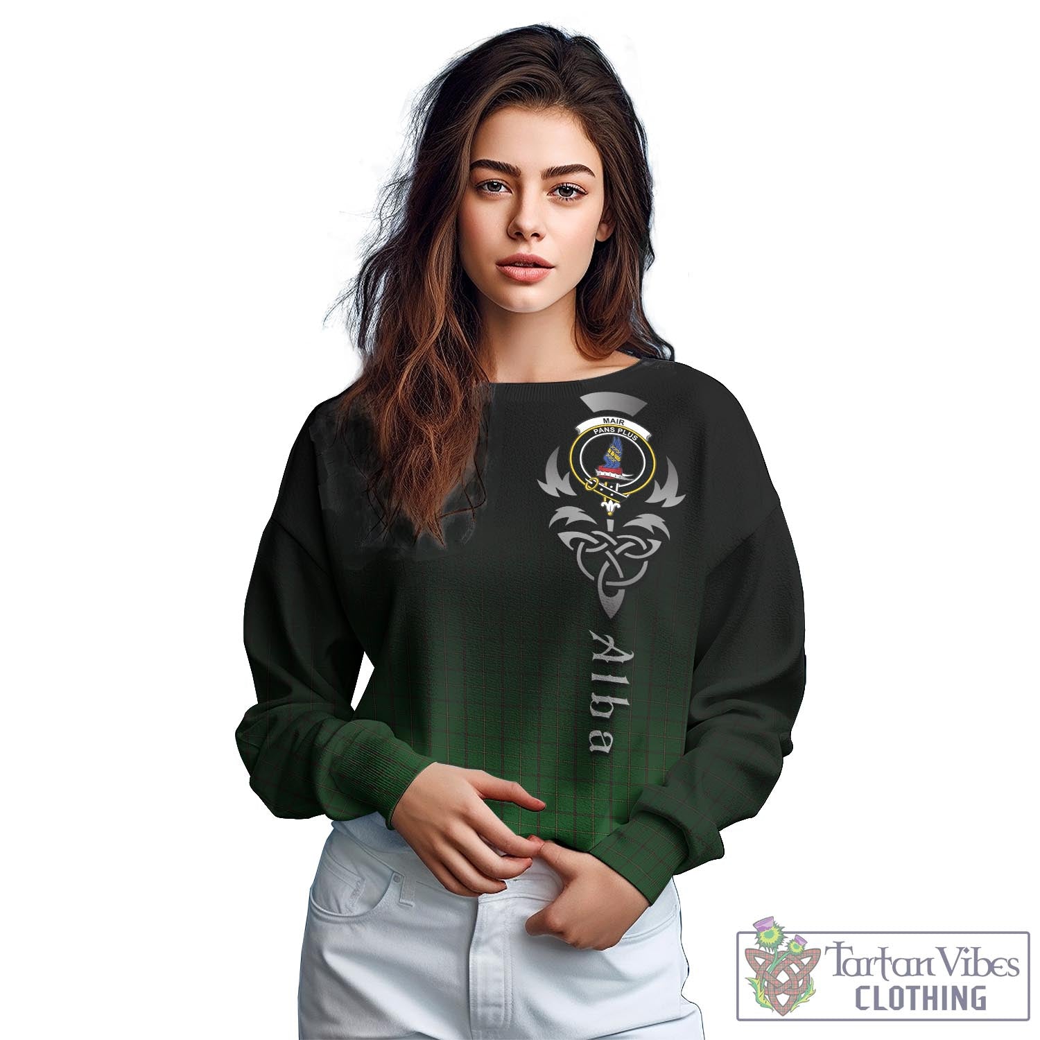 Mar Tribe Tartan Sweatshirt Featuring Alba Gu Brath Family Crest Celtic Inspired - Tartan Vibes Clothing