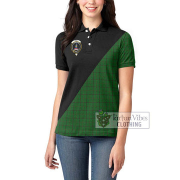Mar Tribe Tartan Women's Polo Shirt with Family Crest and Military Logo Style - Tartan Vibes Clothing