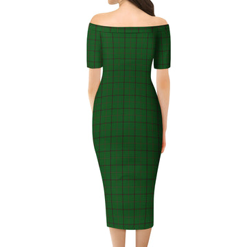 Mar Tribe Tartan Off Shoulder Lady Dress - Tartan Vibes Clothing