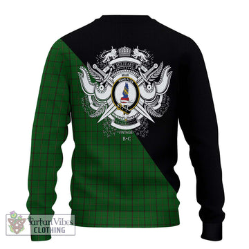 Mar Tribe Tartan Ugly Sweater with Family Crest and Military Logo Style - Tartan Vibes Clothing