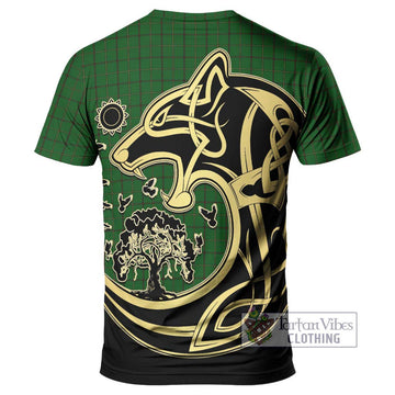 Mar Tribe Tartan T-Shirt with Family Crest Celtic Wolf Style - Tartan Vibes Clothing
