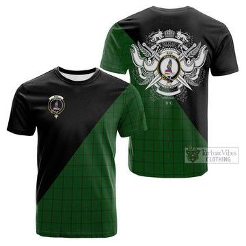 Mar Tribe Tartan Cotton T-shirt with Family Crest and Military Logo Style Kid's Shirt - Tartan Vibes Clothing