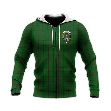 Mar Tribe Tartan Knitted Hoodie with Family Crest Unisex Knitted Zip Hoodie - Tartan Vibes Clothing
