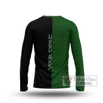 Mar Tribe Tartan Long Sleeve T-Shirt with Family Crest and Half Of Me Style - Tartan Vibes Clothing