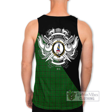 Mar Tribe Tartan Men's Tank Top with Family Crest and Military Logo Style - Tartan Vibes Clothing