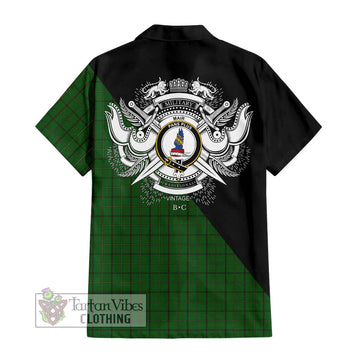 Mar Tribe Tartan Hawaiian Shirt with Family Crest and Military Logo Style - Tartan Vibes Clothing