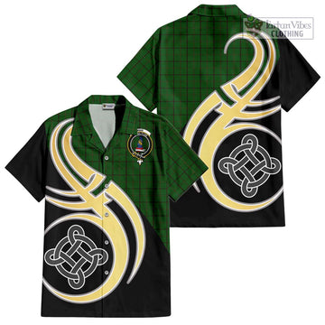 Mar Tribe Tartan Hawaiian Shirt with Family Crest and Celtic Symbol Style - Tartan Vibes Clothing