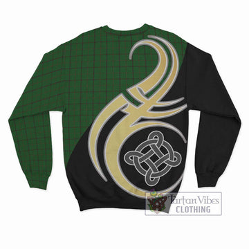 Mar Tribe Tartan Sweatshirt with Family Crest and Celtic Symbol Style - Tartan Vibes Clothing