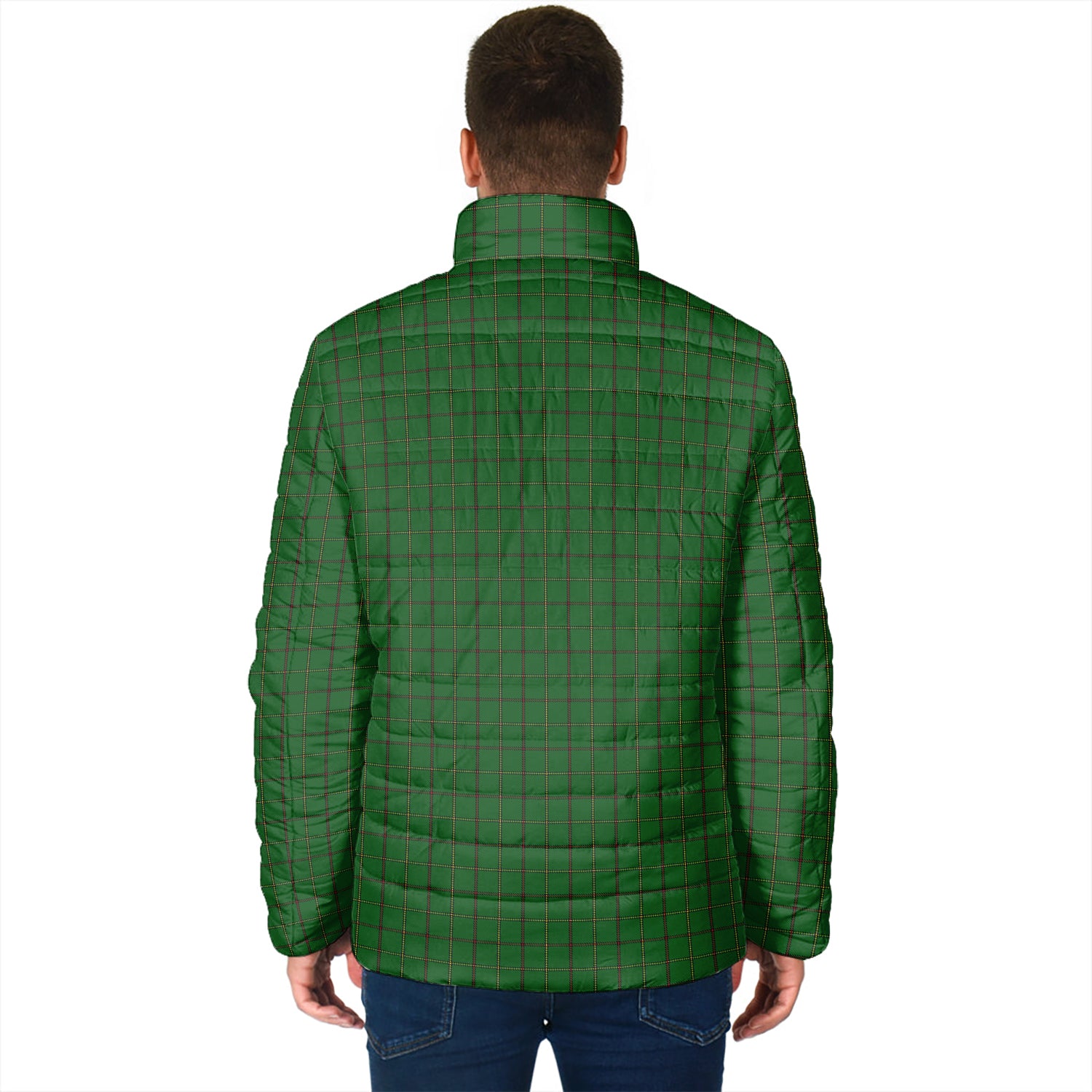 Mar Tribe Tartan Padded Jacket with Family Crest - Tartan Vibes Clothing