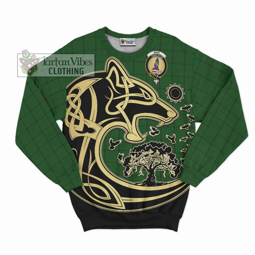 Mar Tribe Tartan Sweatshirt with Family Crest Celtic Wolf Style - Tartan Vibes Clothing