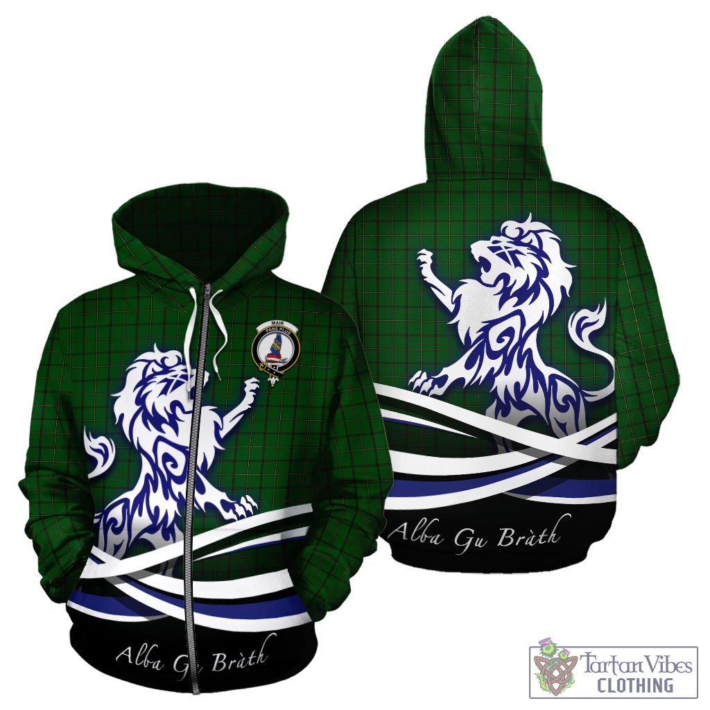 Mar Tribe Tartan Hoodie with Alba Gu Brath Regal Lion Emblem - Tartan Vibes Clothing