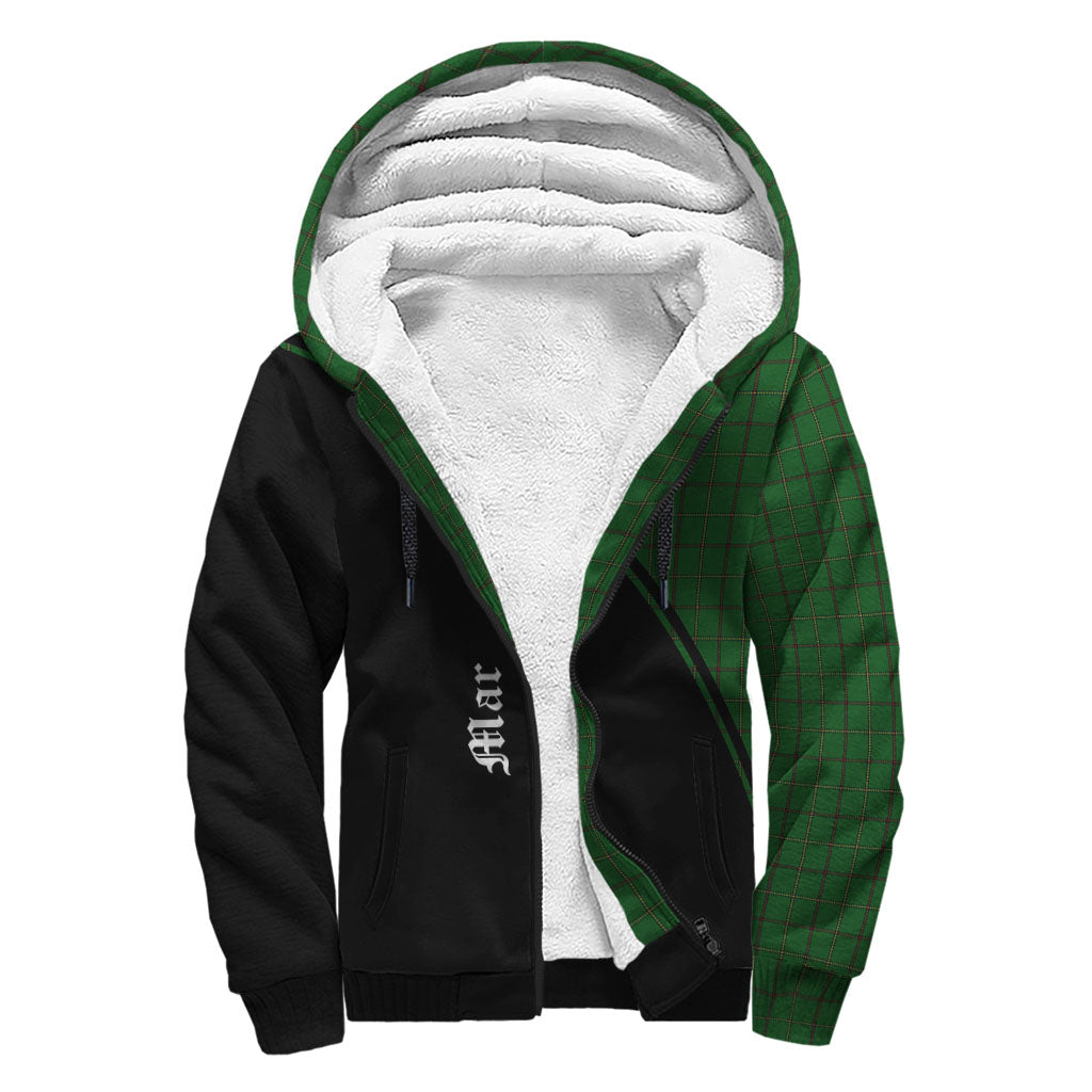 Mar Tribe Tartan Sherpa Hoodie with Family Crest Curve Style - Tartan Vibes Clothing