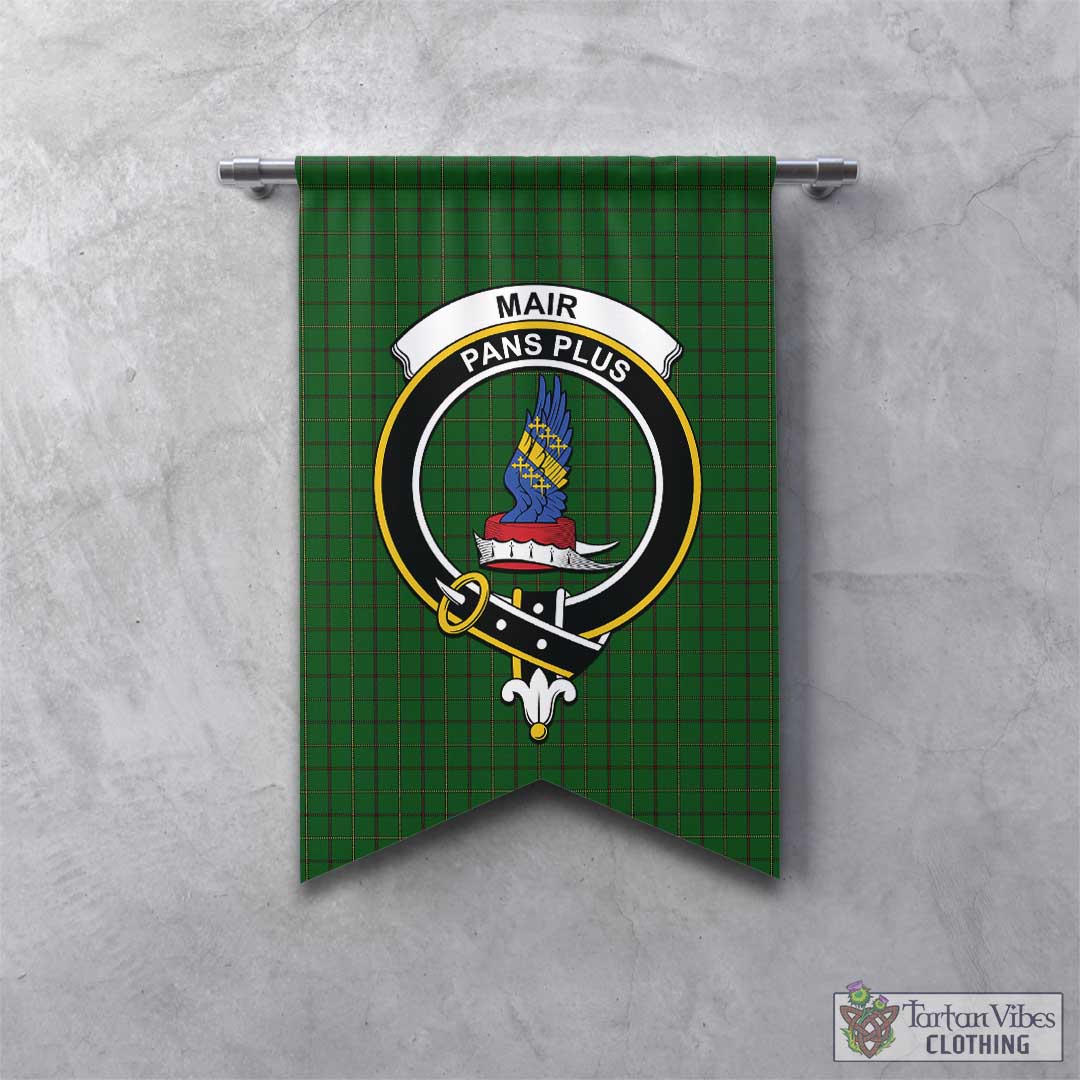 Tartan Vibes Clothing Mar Tribe Tartan Gonfalon, Tartan Banner with Family Crest