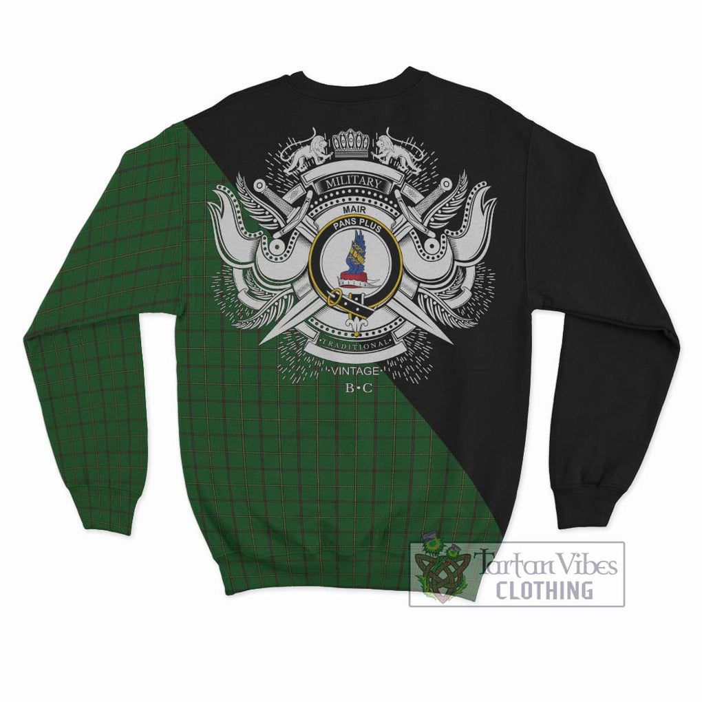 Mar Tribe Tartan Sweatshirt with Family Crest and Military Logo Style - Tartan Vibes Clothing