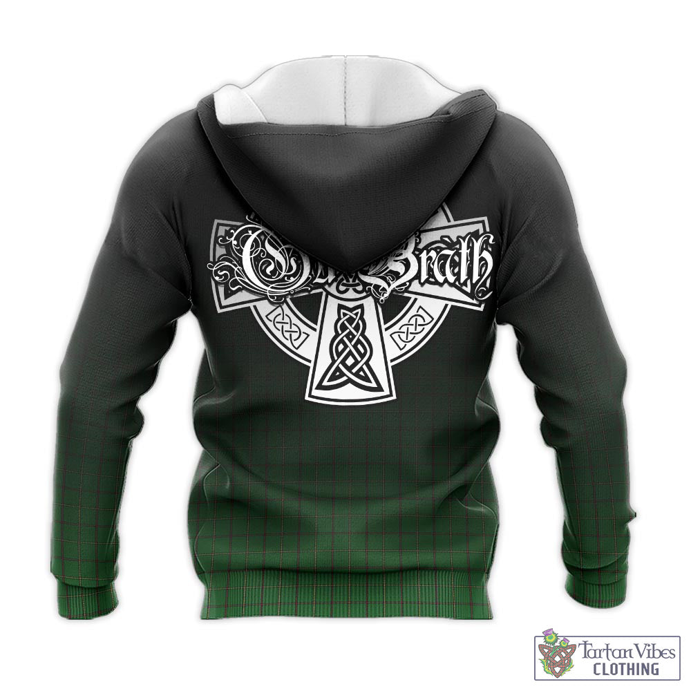 Mar Tribe Tartan Knitted Hoodie Featuring Alba Gu Brath Family Crest Celtic Inspired - Tartan Vibes Clothing