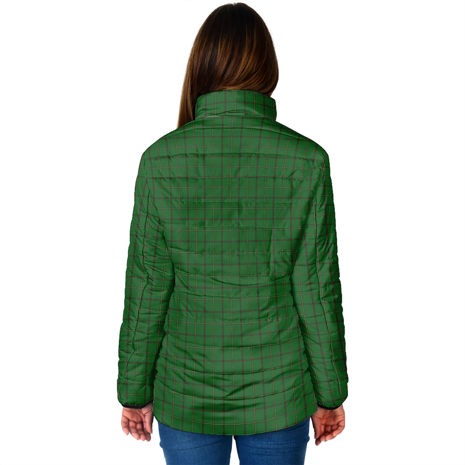 Mar Tribe Tartan Padded Jacket with Family Crest - Tartan Vibes Clothing