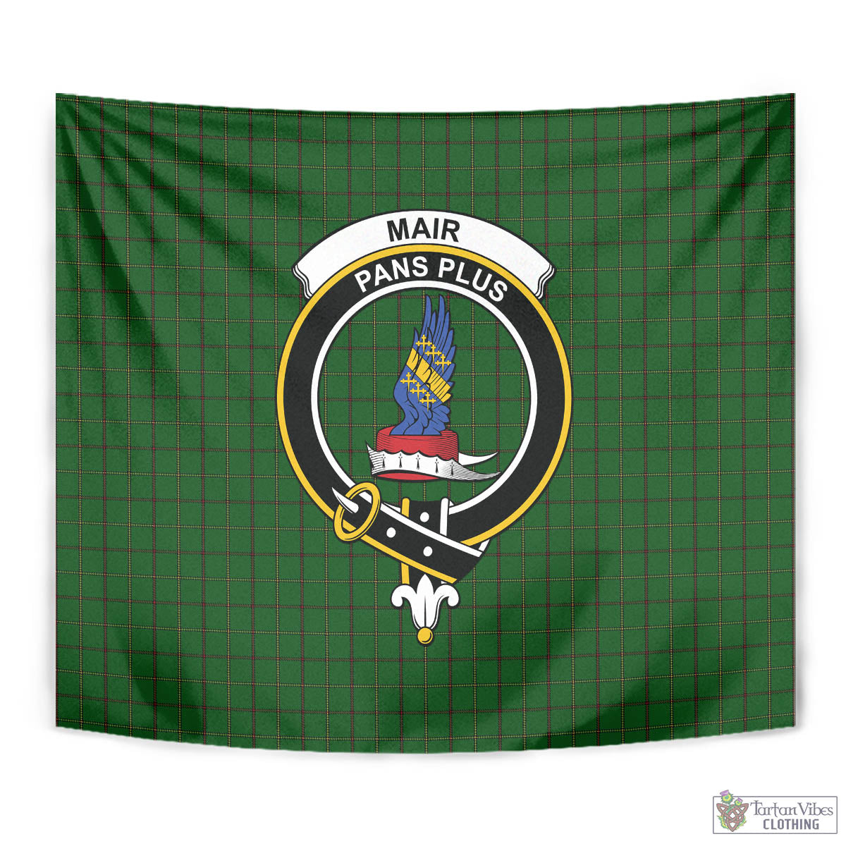 Tartan Vibes Clothing Mar Tribe Tartan Tapestry Wall Hanging and Home Decor for Room with Family Crest