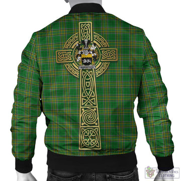 Margetson Irish Clan Tartan Bomber Jacket with Coat of Arms Celtic Tree of Life