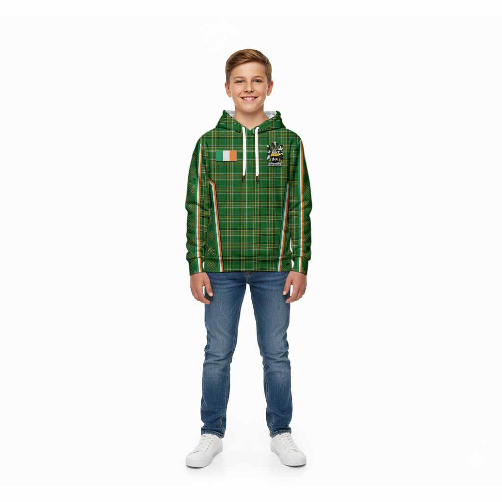 Margetson Irish Clan Coat of Arm Tartan Kid Hoodie Flag Style