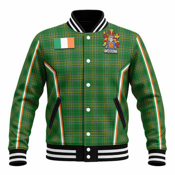 Marlay Irish Clan Coat of Arm Tartan Baseball Jacket Flag Style