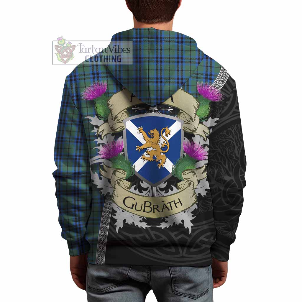 Tartan Vibes Clothing Marshall Tartan Family Crest Hoodie Lion Rampant Royal Thistle Shield Celtic Inspired