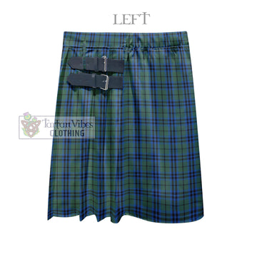 Marshall Tartan Men's Pleated Skirt - Fashion Casual Retro Scottish Kilt Style