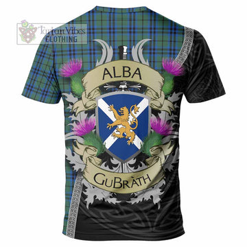 Tartan Vibes Clothing Marshall Tartan Family Crest T-Shirt Lion Rampant Royal Thistle Shield Celtic Inspired