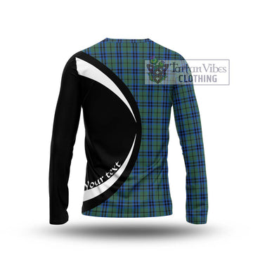 Marshall Tartan Long Sleeve T-Shirt with Family Crest Circle Style - Tartan Vibes Clothing