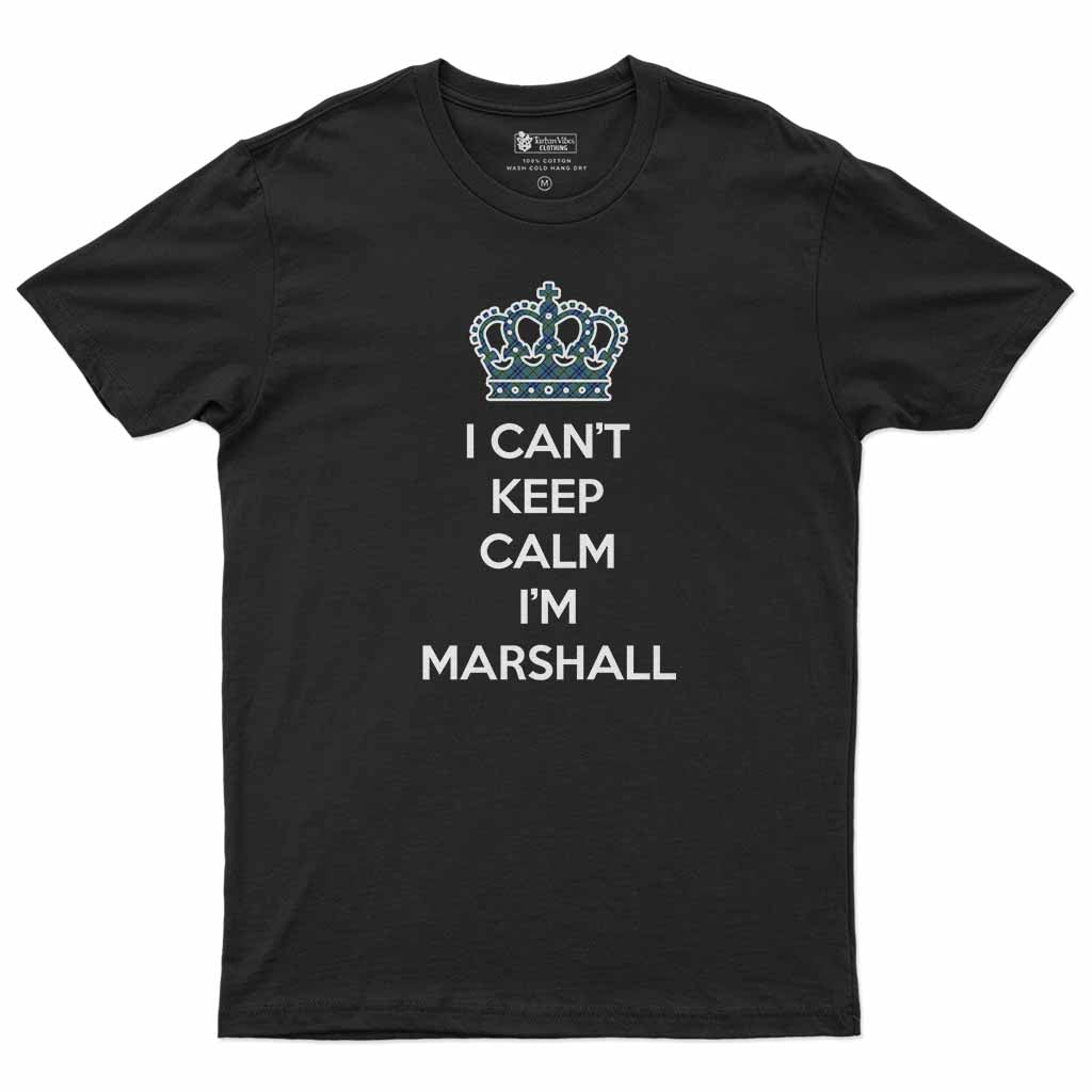 Marshall Can't Keep Calm Men's T-Shirt Black - Tartan Vibes Clothing