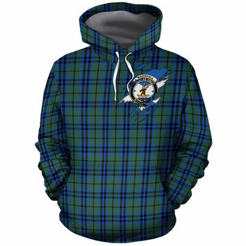 Marshall Clan Crest In Me Tartan Cotton Hoodie Scotland Flag Style