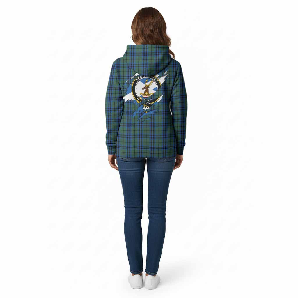 Marshall Clan Crest In Me Tartan Cotton Hoodie Scotland Flag Style