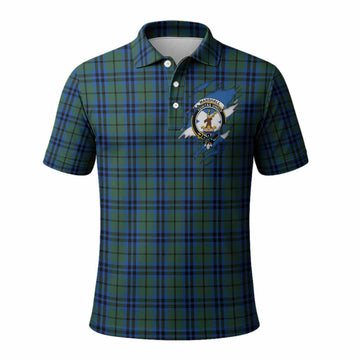 Marshall Clan Crest In Me Tartan Polo Shirt Scotland Flag Style