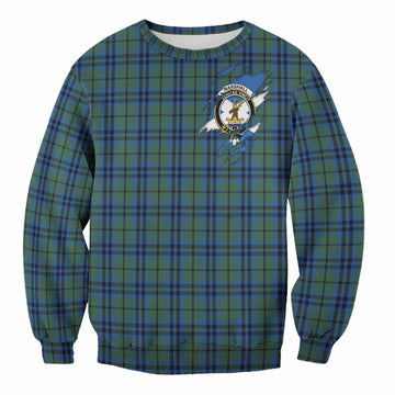 Marshall Clan Crest In Me Tartan Sweatshirt Scotland Flag Style