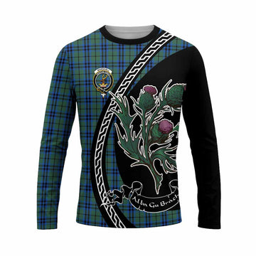 Marshall Family Crest Tartan Long Sleeve T-Shirt Alba Thistle Inspired - Tartan Vibes Clothing