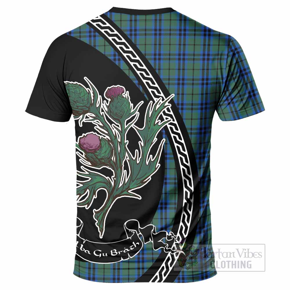 Marshall Family Crest Tartan T-Shirt Alba Thistle Inspired - Tartan Vibes Clothing