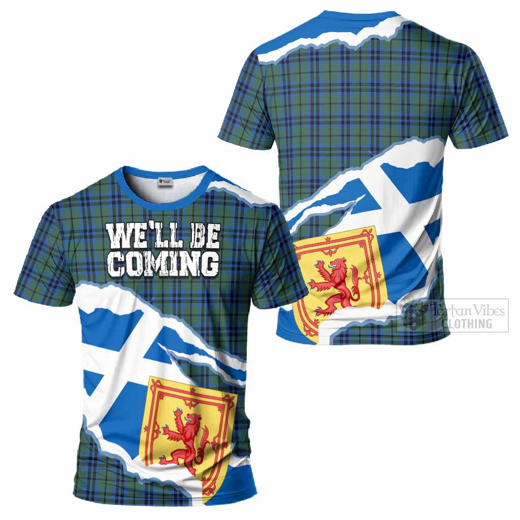 Marshall Scotland Football Tartan T-Shirt We'll Be Coming