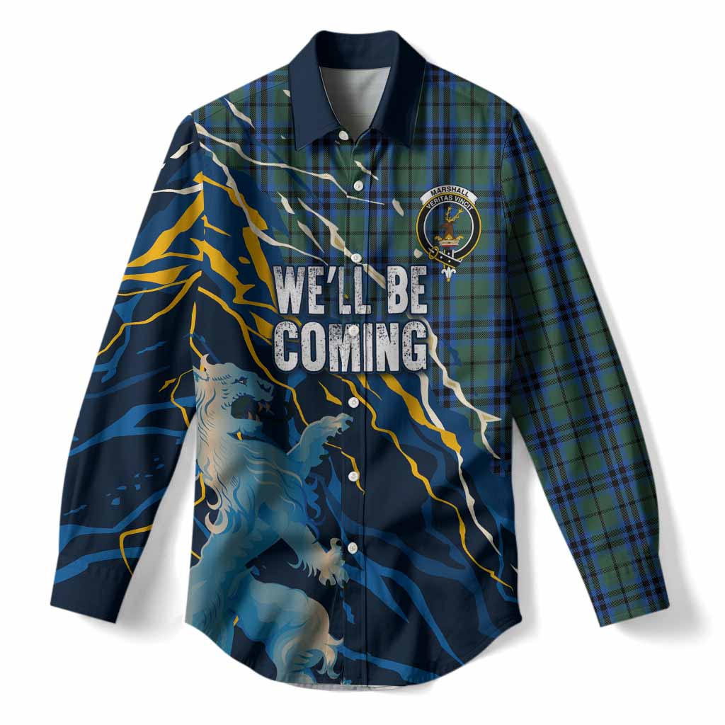 Marshall Scotland Tartan Women Casual Shirt WC2026 Football - We'll Be Coming