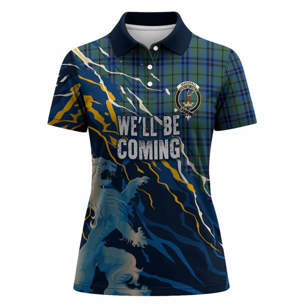 Marshall Scotland Tartan Women Polo Shirt WC2026 Football - We'll Be Coming