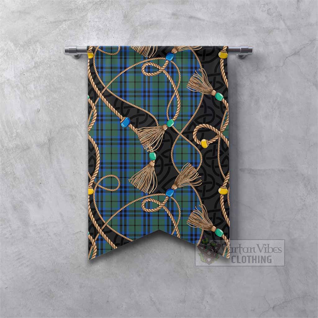 Marshall Scottish Tartan Twisted Ropes Stylized Gonfalon Fishtail - Tartan Vibes Clothing