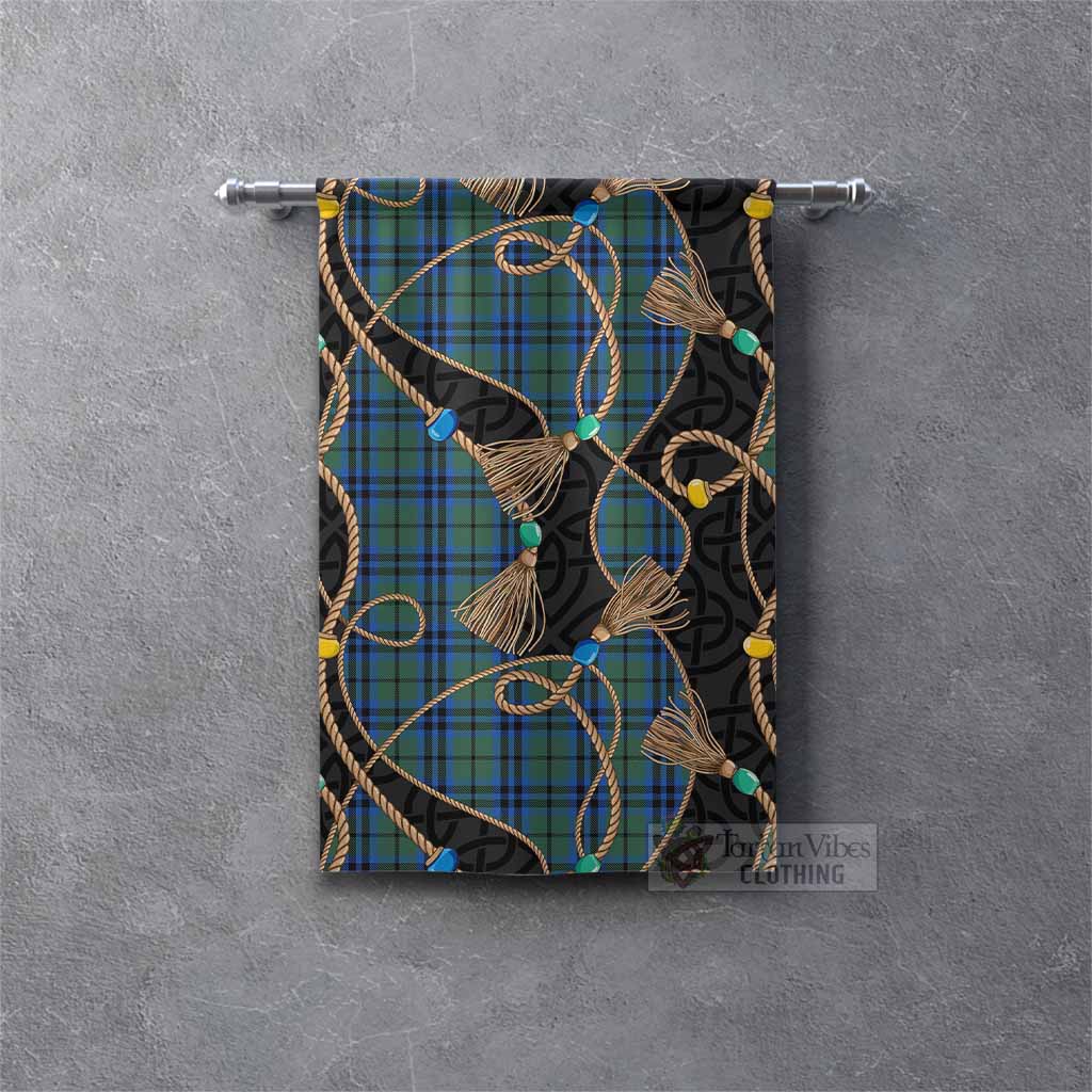 Marshall Scottish Tartan Twisted Ropes Stylized Gonfalon Rectangle - Tartan Vibes Clothing