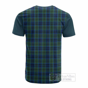 Marshall Tartan Accent Cotton T-shirt with Family Crest