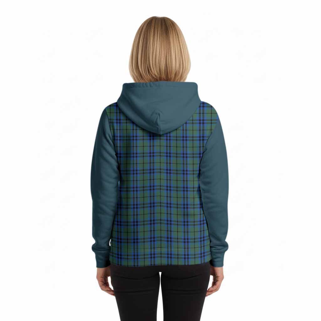 Marshall Tartan Accent Hoodie with Family Crest