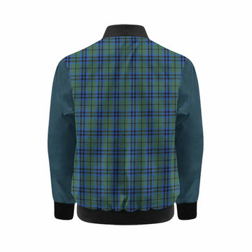 Marshall Tartan Accent Kid Bomber Jacket with Family Crest