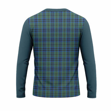 Marshall Tartan Accent Long Sleeve T-Shirt with Family Crest