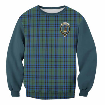 Marshall Tartan Accent Sweatshirt with Family Crest