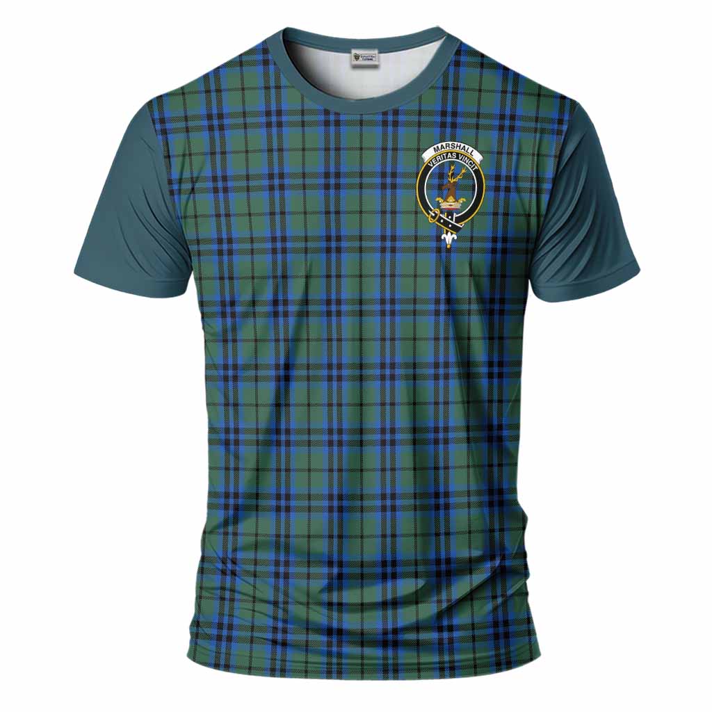 Marshall Tartan Accent T-Shirt with Family Crest