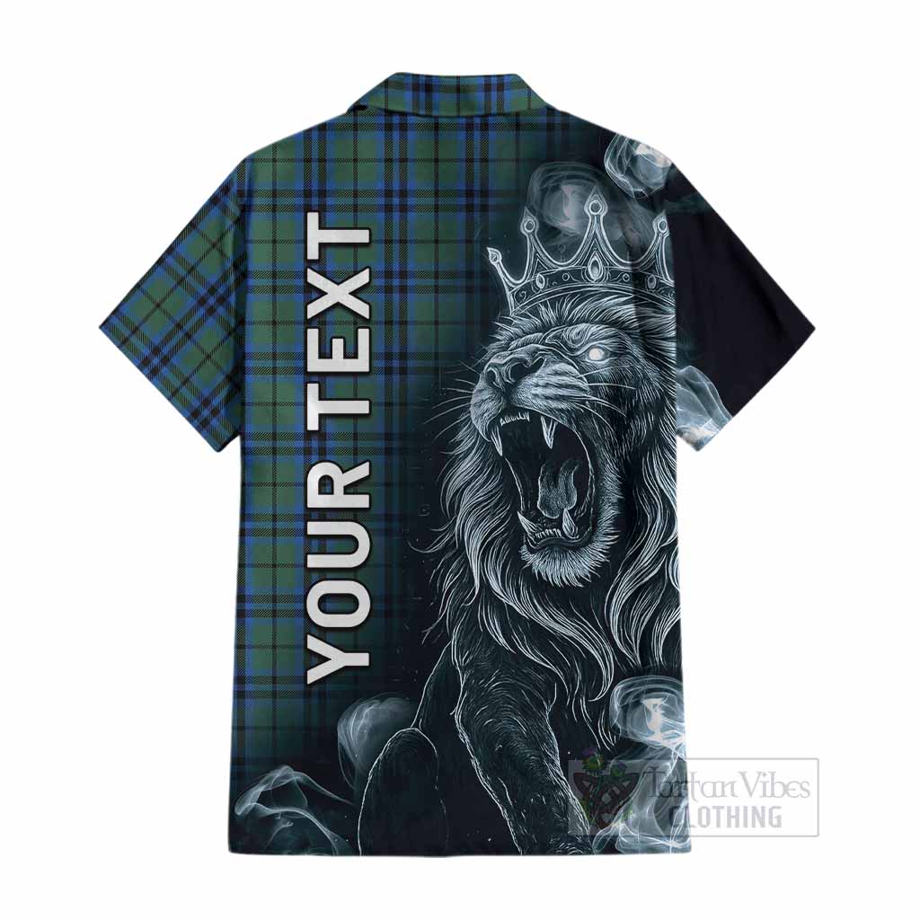 Marshall Tartan Cotton Hawaiian Shirt Roaring Lion Heritage