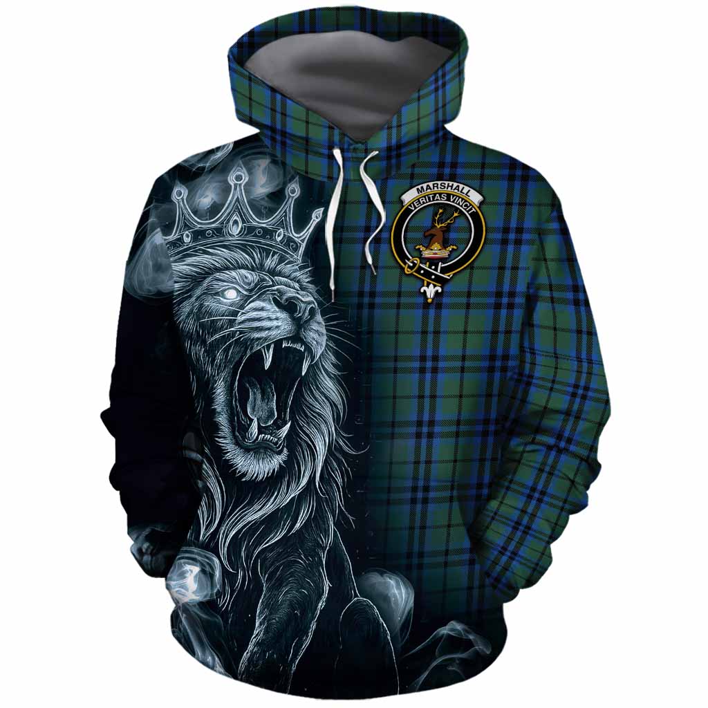 Marshall Tartan Cotton Hoodie Roaring Lion Heritage