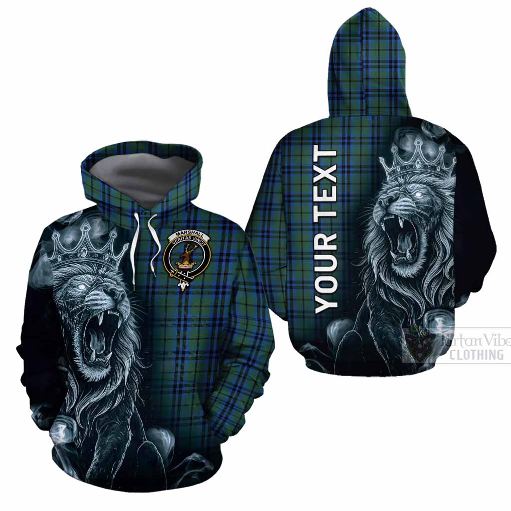 Marshall Tartan Cotton Hoodie Roaring Lion Heritage