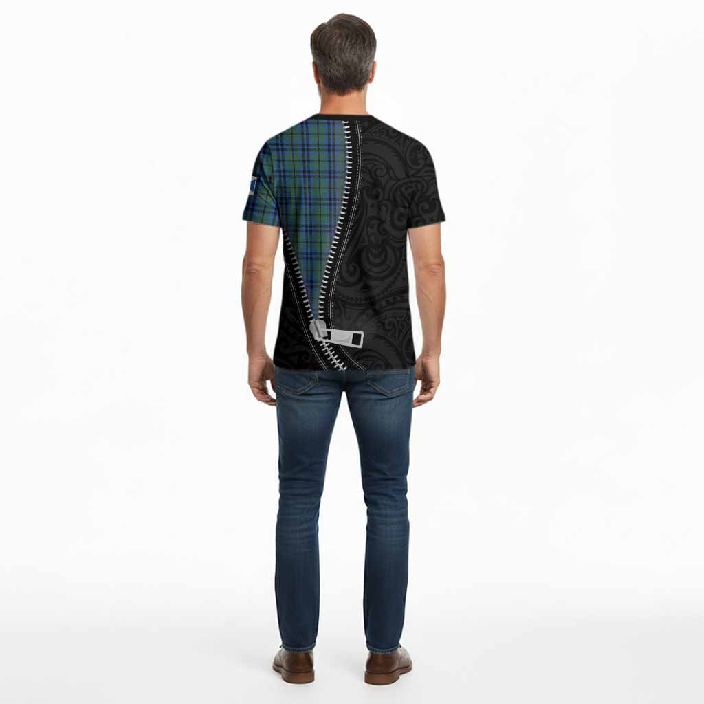 Marshall Tartan Cotton T-shirt New Zealand Pattern Unique Zipper Stylized